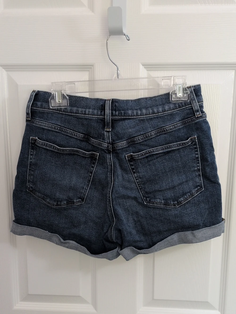 J Crew Women's High Rise Cuffed Denim Shorts - 27